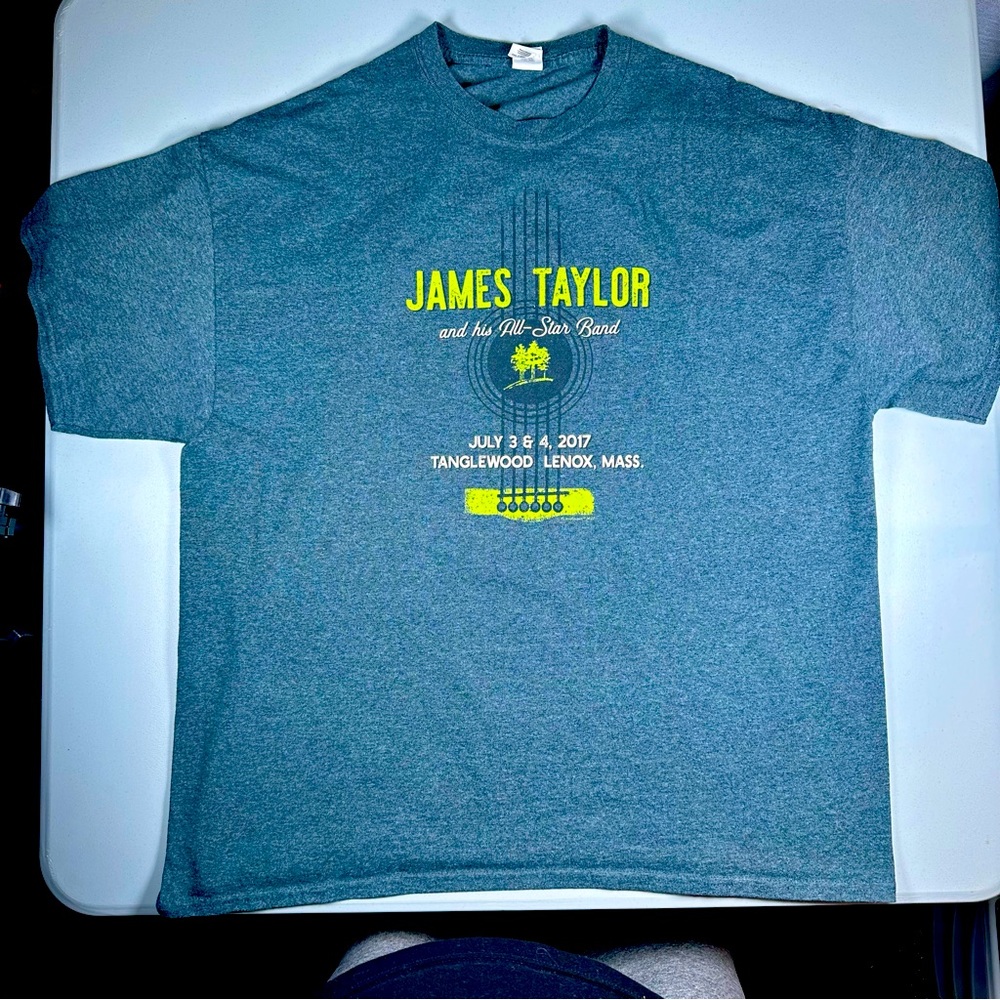 James Taylor & His All-Star Band Concert Shirt from Tanglewood Lenox, Mass. 2XL